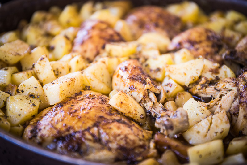 Chicken and potato sawany