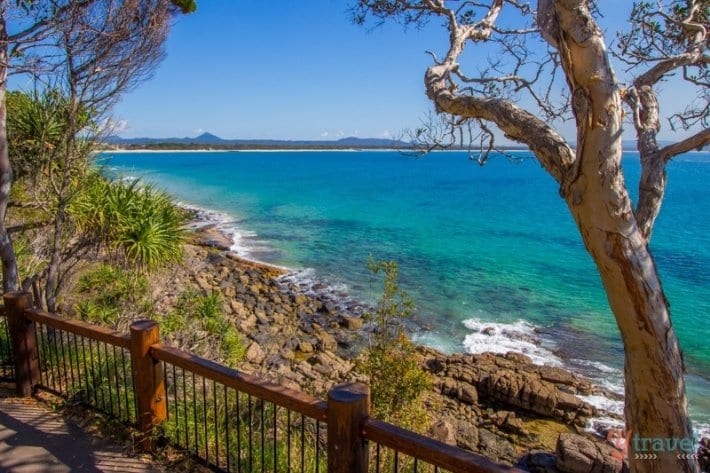 rocky beach in noosa national park