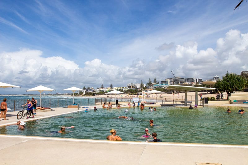 people swimming at Kings Beach tidal pool