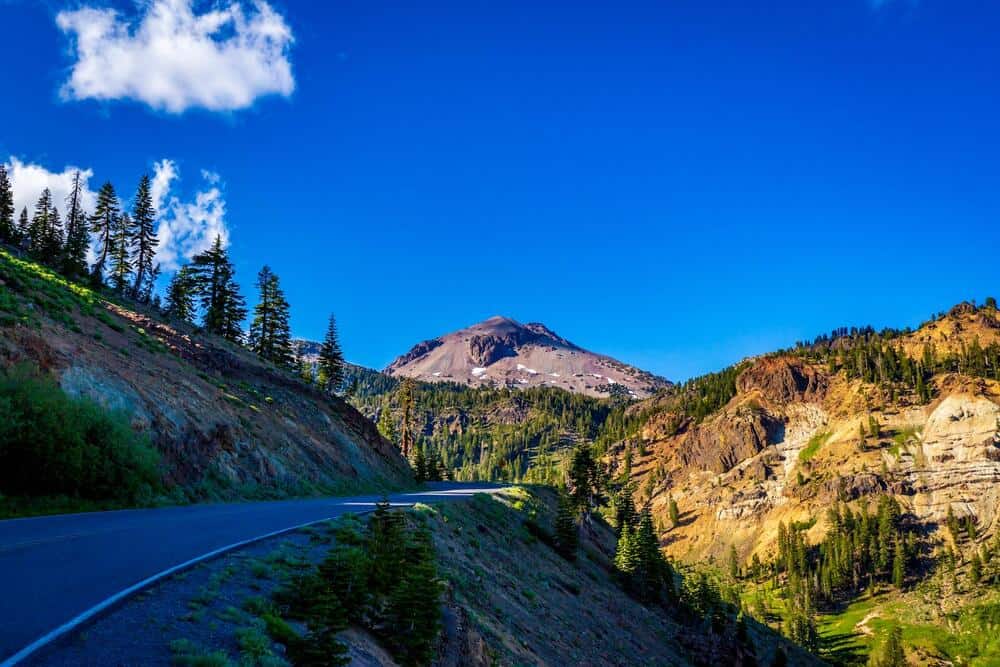 Lassen Peak in Lassen Volcanic National Park, California