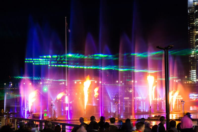 Darling Harbour during the Vivid Sydney Festival