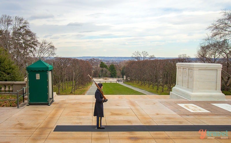 changing of the guard at the Tomb of the Unknown Soldier, Arlington National Cemetery - Washington DC