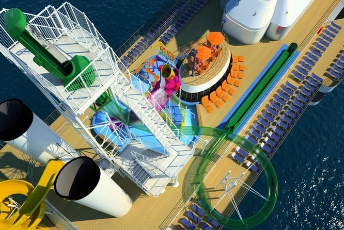 overview of a cruise ship