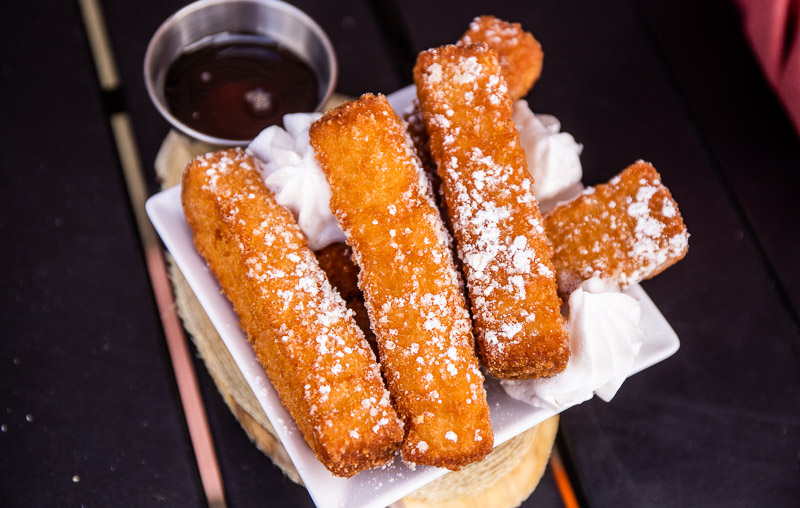 close up of churros