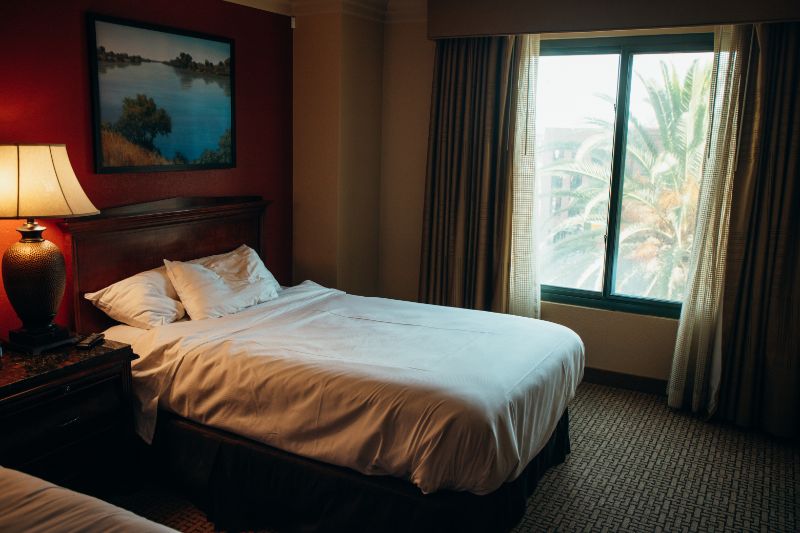 Embassy Suites hotel room  by hilton Sacramento riverfront