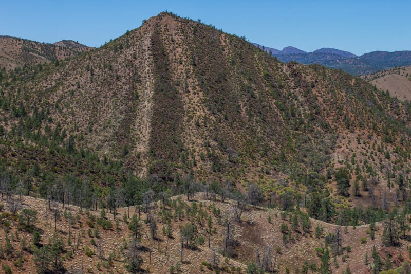 close up of a mountain