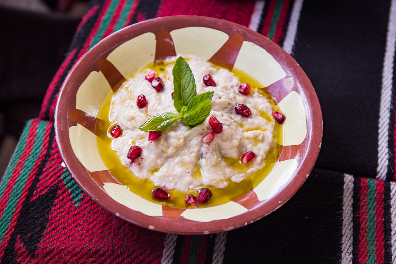 mutabel roasted eggplant jordanian food