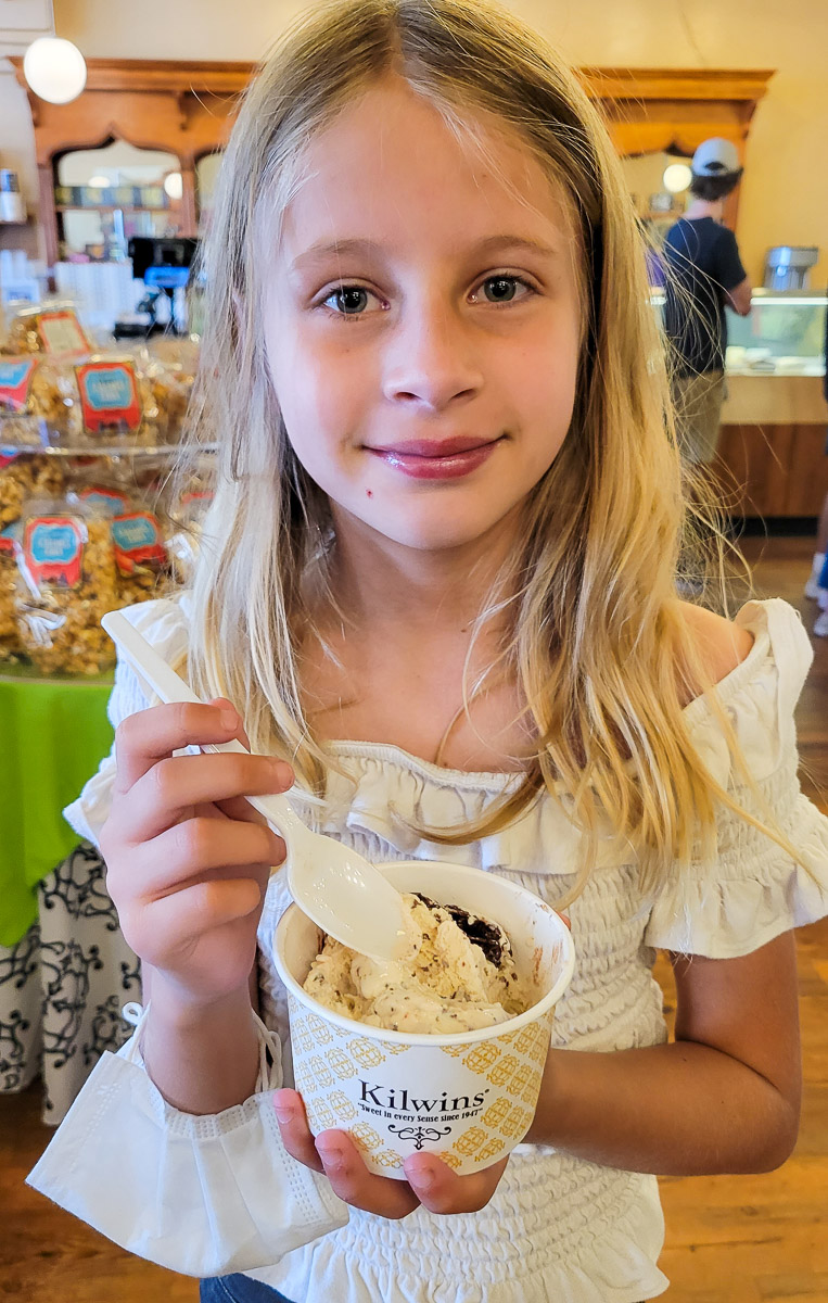 girl holding ice cream