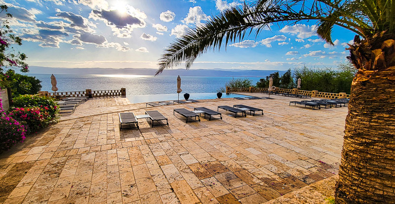 view of Dead Sea from Movenpick Resort