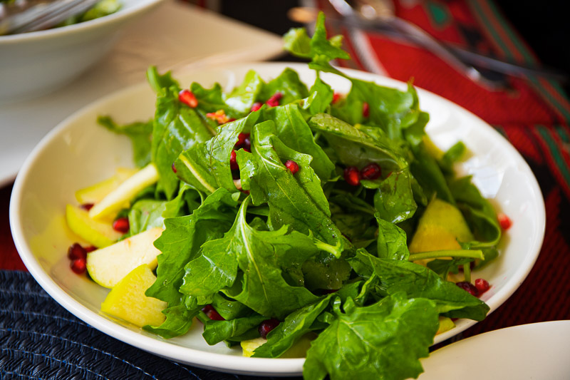 salad on a plate