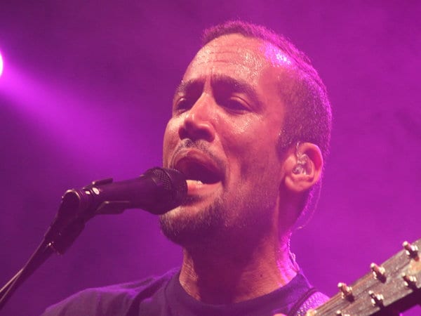 ben harper singing into a microphone