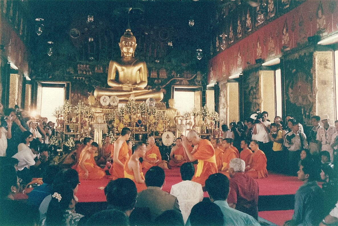 Wat Saket Buddhist ceremony