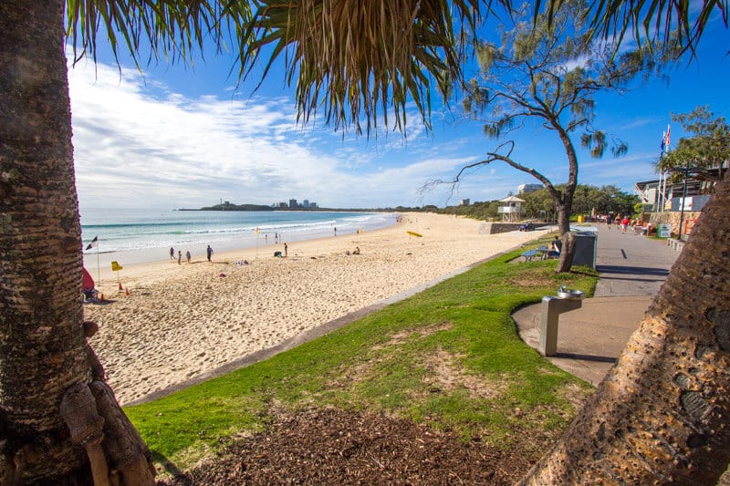 Mooloolaba Beach on the Sunshine Coast of Queensland