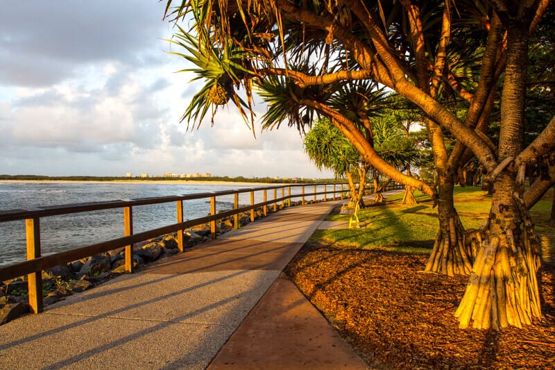 boardwalk beside bulcock beach Caloundra 