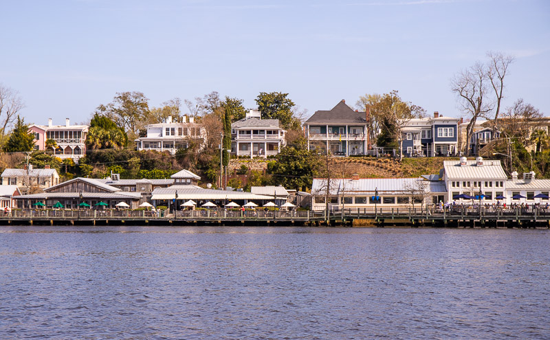 riverfront buildings in wilmington as seen from the river