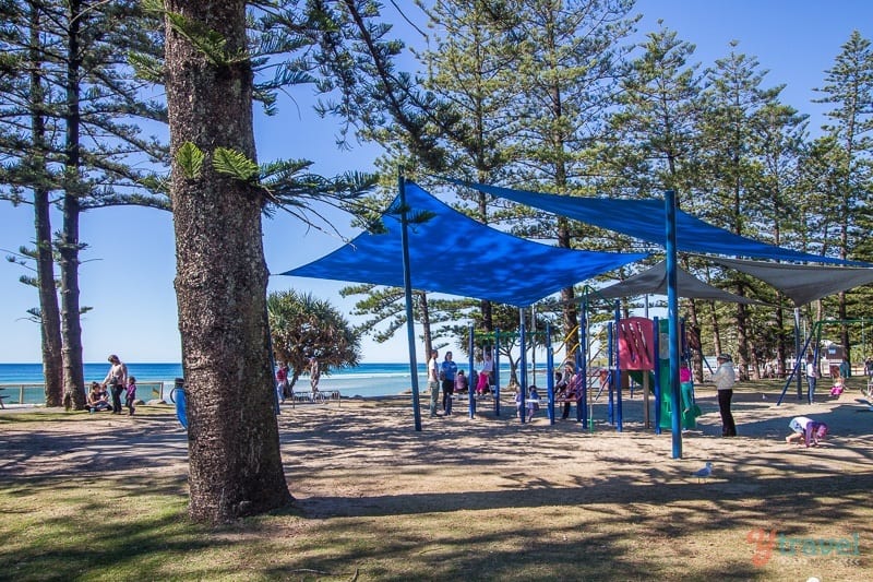 Burleigh Heads park by the beach