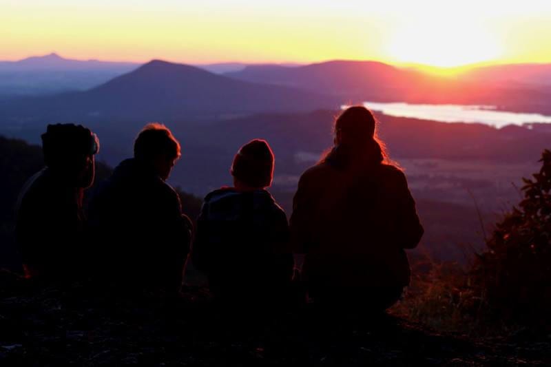 Governors Chair Lookout at Sunrise - Scenic Rim