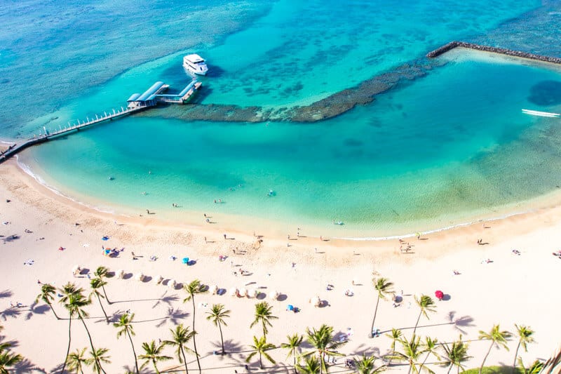 Kahanamoku Beach from above