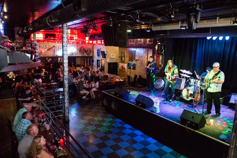 BB King's Blues Club band playing on stage