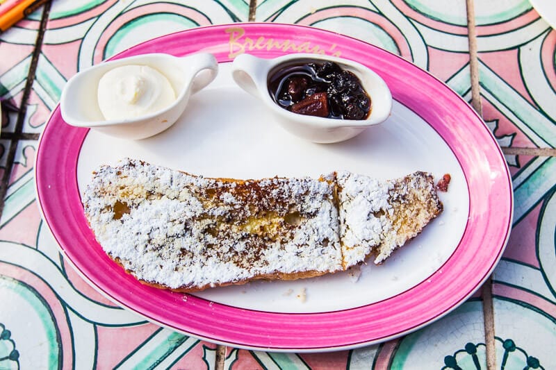 French toast at Brennan's Restaurant in New Orleans