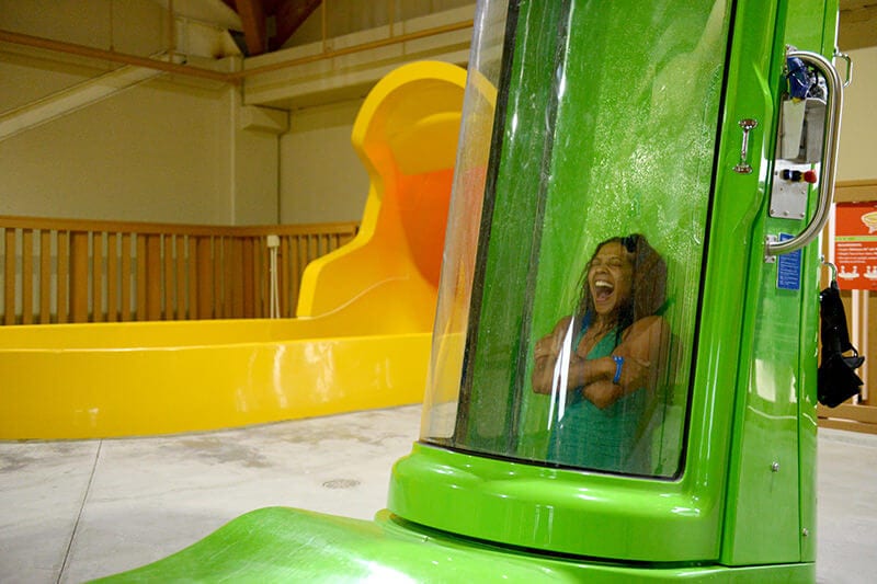 Great Wolf Lodge waterpark drop slide