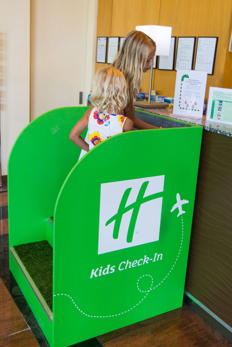 Kids check-in counter at Holiday Inn Sydney Airport