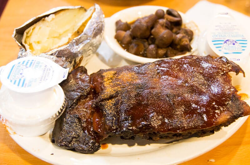 Marlowes Ribs & Restaurant  plate of rib